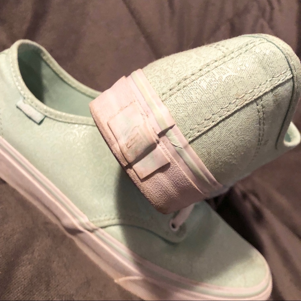 Mint Green Mandala Print Vans